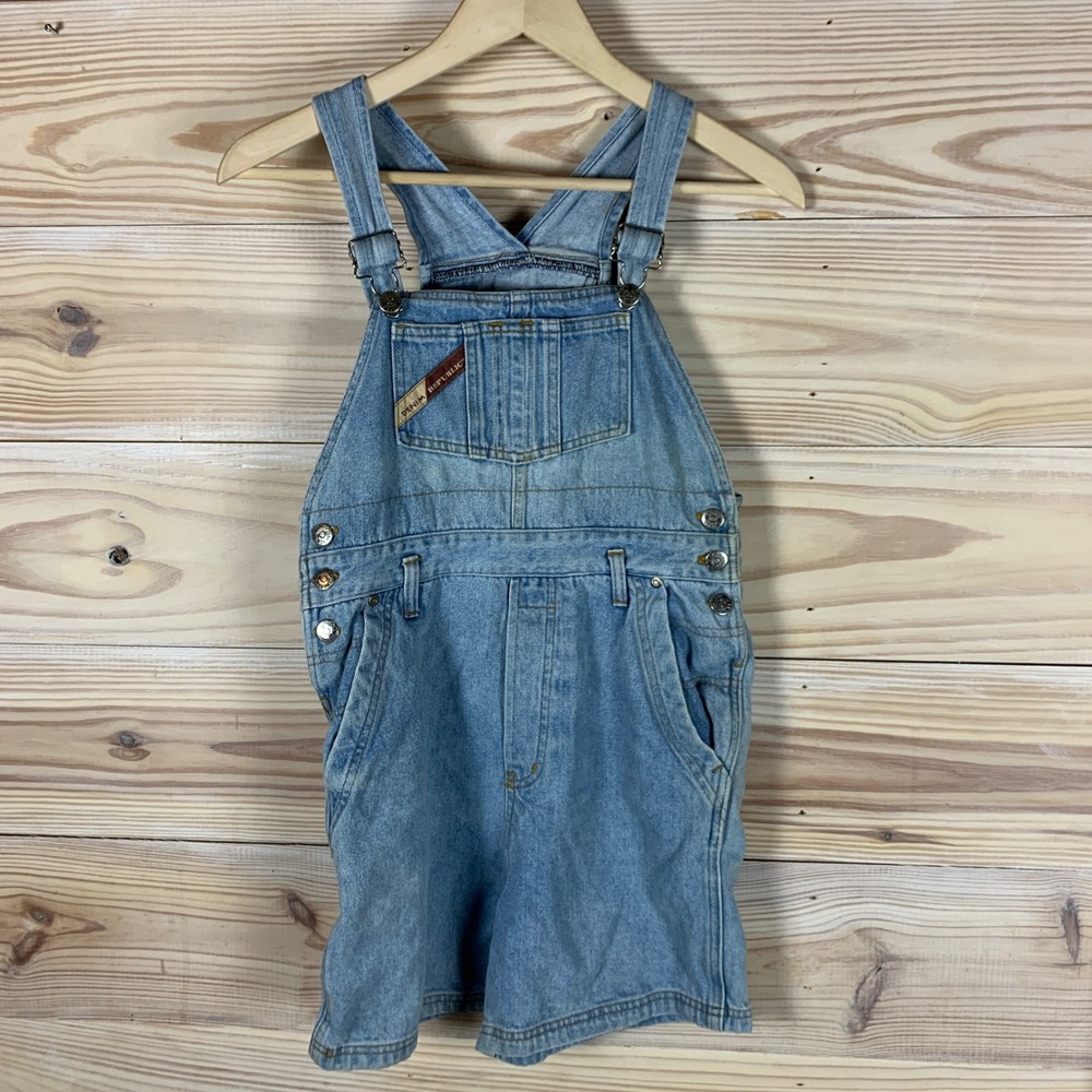 Denim Republic Shortalls Women 12 Vintage Carpenter Denim Overalls 90s